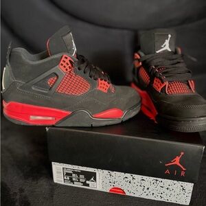 Jordan Athletic Shoes Black and Red